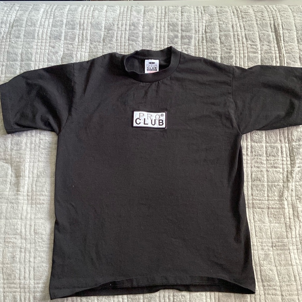 Pro Club Heavyweight Short Sleeve
Box Logo Tee, Classic Shirt Top Casual